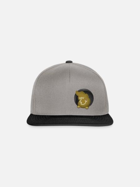 Peek a boo — Mr. Schnampel peeps out of his cave - Snapback Cap - graphite/black