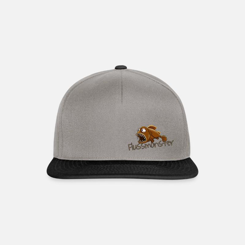 monstres de la rivière - Casquette snapback - gris graphite/noir