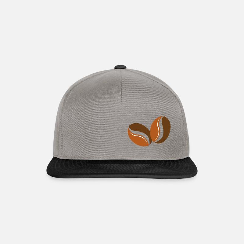 COFFEE BEANS - Snapback Cap - Graphit/Schwarz