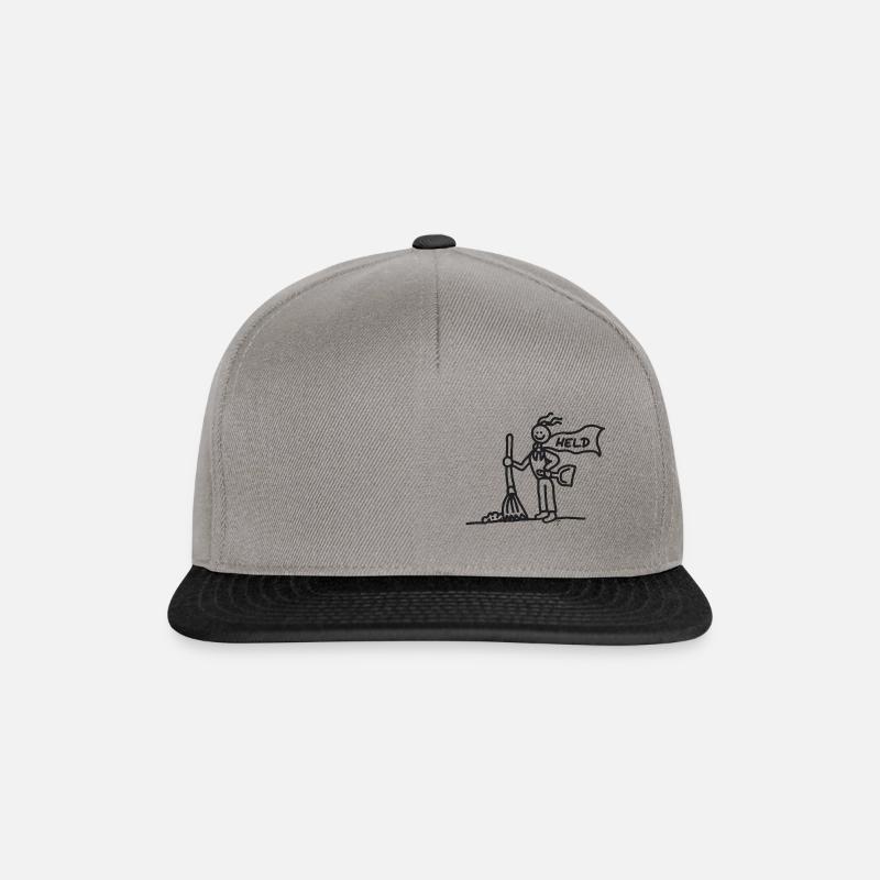 Helfer Held Garderobendienst schwarz - Snapback Cap - Graphit/Schwarz