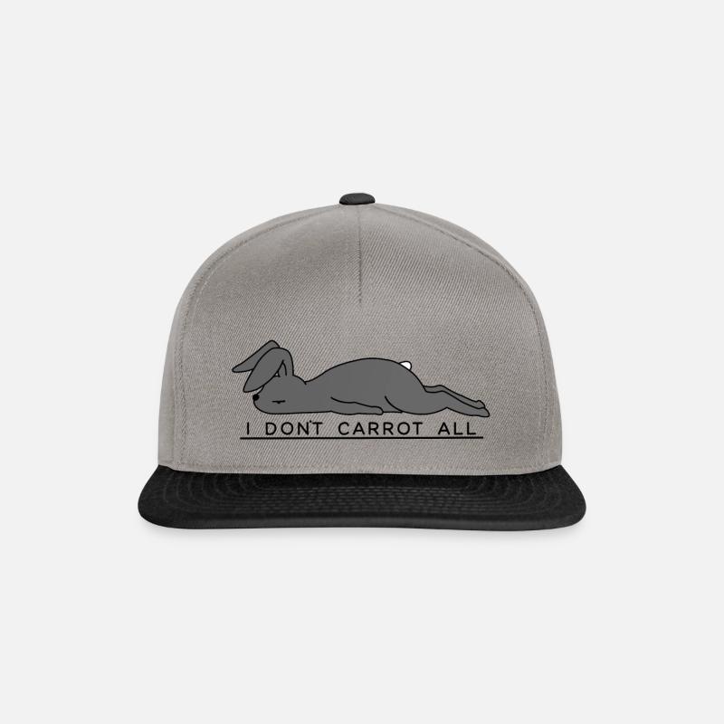 I dont carrot all - Snapback Cap - graphite/black