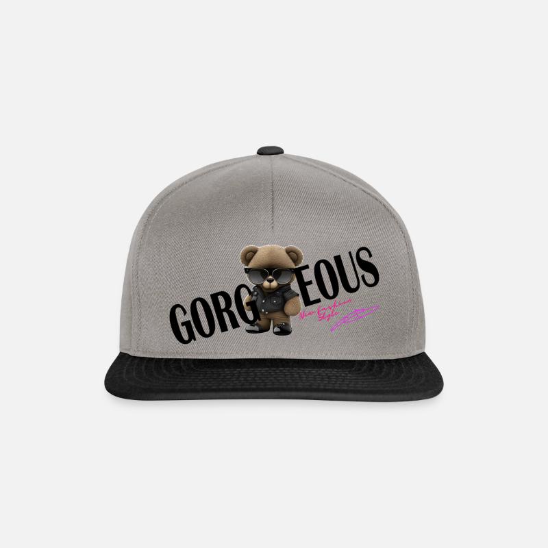 Wunderschöner Teddybär - Snapback Cap - Graphit/Schwarz