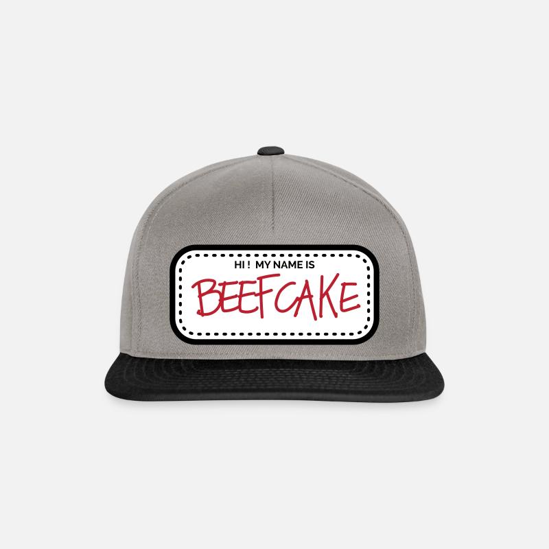 Beefcake - Casquette snapback - gris graphite/noir