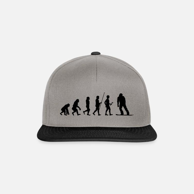 Evolution Snowboard Snowboarder Snowboarding - Casquette snapback - gris graphite/noir