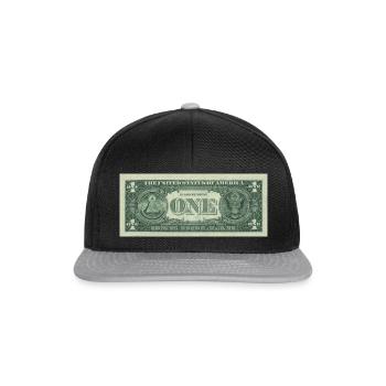 dollar - Casquette snapback - noir/gris - Devant