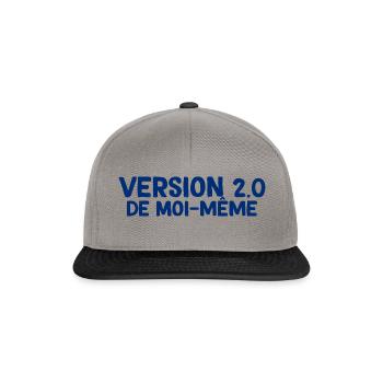 Version 2.0 De Moi Meme Cadeau Maman Femme - Casquette snapback - gris graphite/noir - Devant