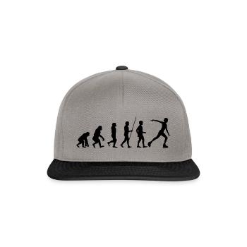 Eiskunstlauf Evolution Eiskunstläufer schwarz - Snapback Cap - Graphit/Schwarz - Vorne