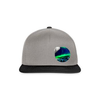 Aurores boréales - Casquette snapback - gris graphite/noir - Devant
