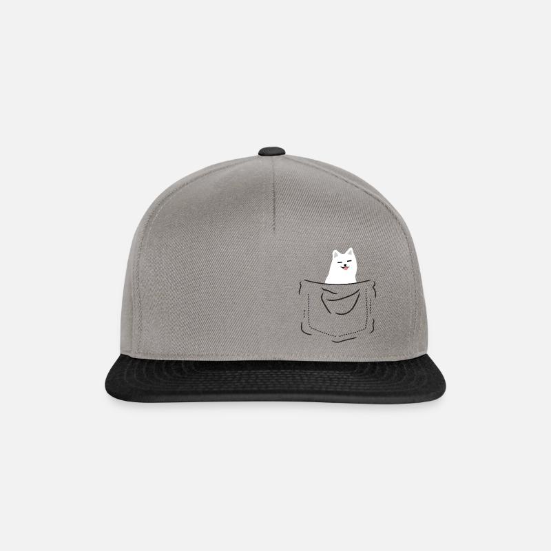Pocket Samojede - Snapback Cap - Graphit/Schwarz