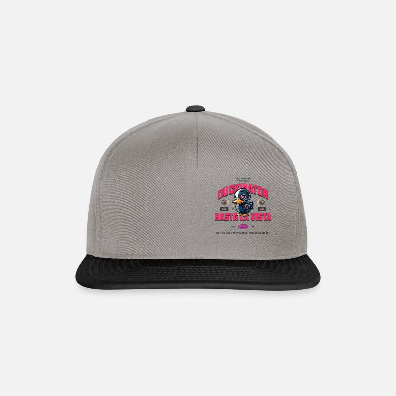 Duckinator, Terminator Duck - Casquette snapback - gris graphite/noir