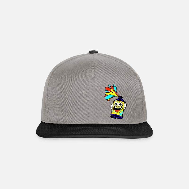 lustige spaydose - Snapback Cap - Graphit/Schwarz