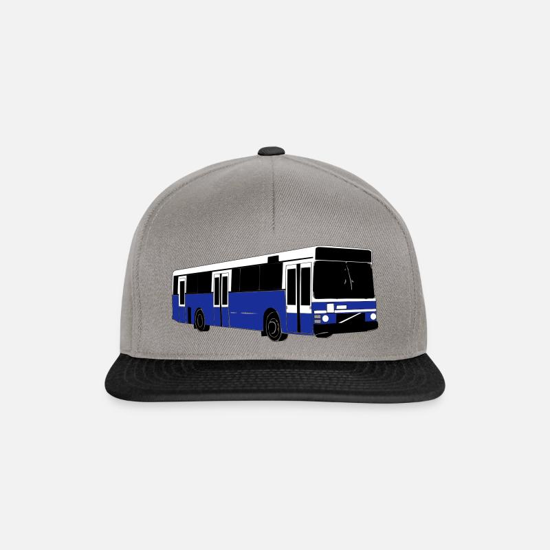 Helsinki Stadtbus - Snapback Cap - Graphit/Schwarz