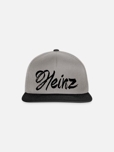 Heinz - Snapback Cap - Graphit/Schwarz