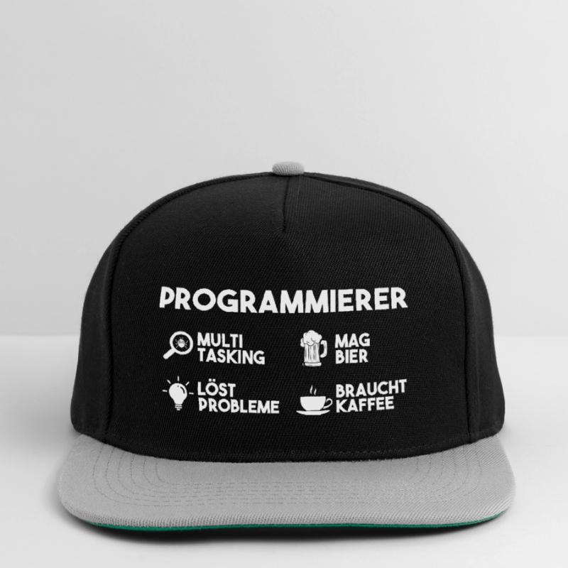 Programmieren Entwickler Coder Bier Programmierer Snapback Cap
