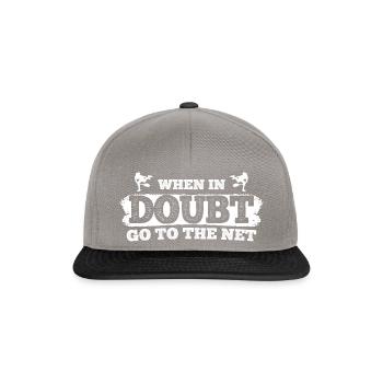 Tennisplatz Spruch Für Tennis - Snapback Cap - Graphit/Schwarz - Vorne