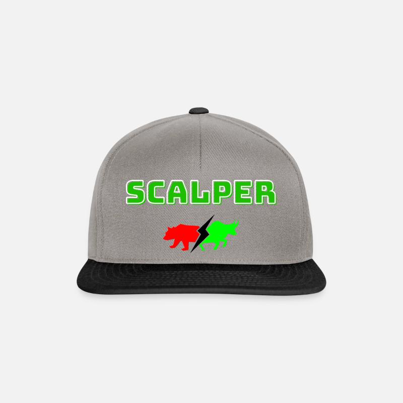Scalper Trader Geschenkidee online T-Shirt shoppen - Snapback Cap - Graphit/Schwarz