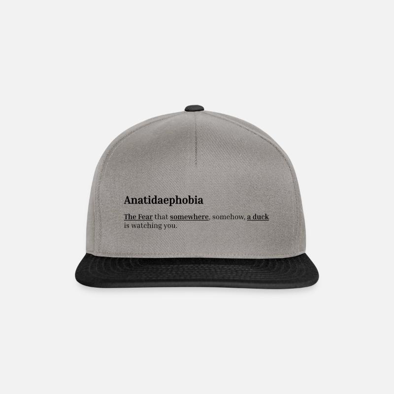 Anatidaephobia - Snapback Cap - Graphit/Schwarz