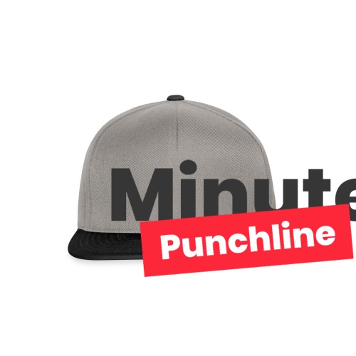 Minute Punchline - Logo Noir - Casquette snapback
