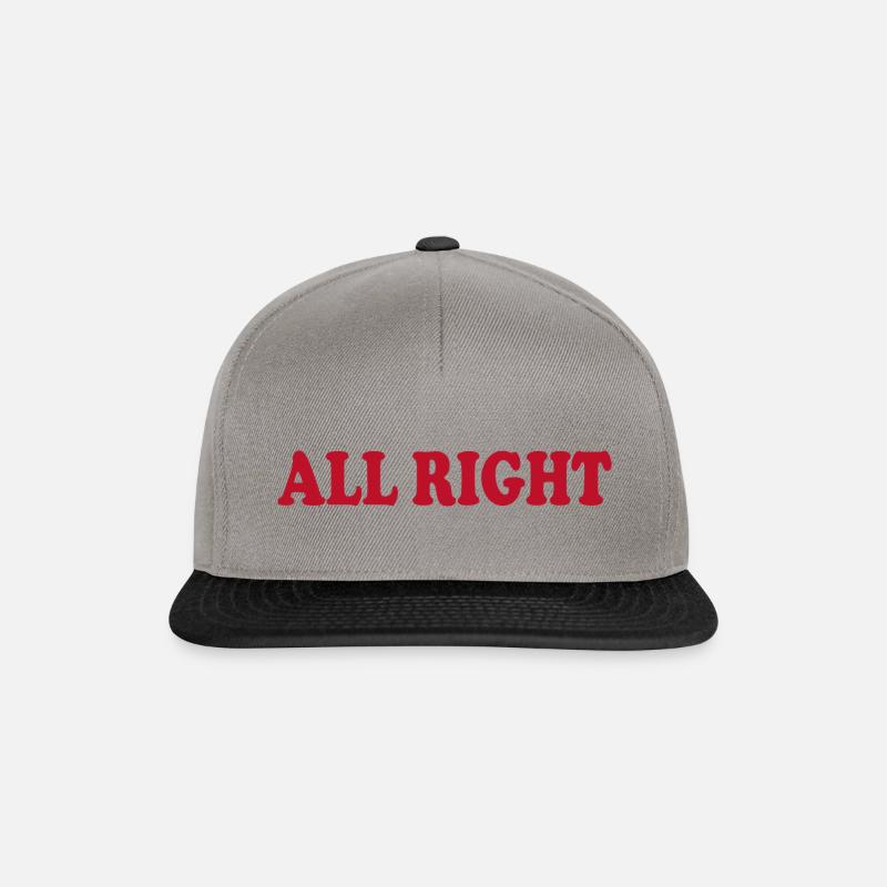 Right quote - Snapback Cap - graphite/black