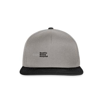 Grey‘s Anatomy - Seattle Grace Hospital - Snapback Cap - Graphit/Schwarz - Vorne