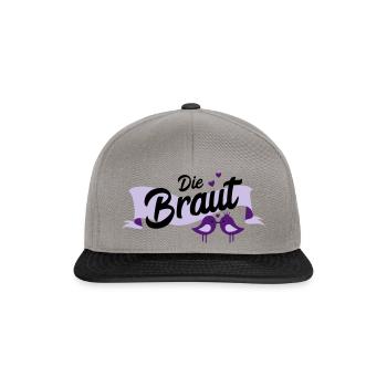 Le cadeau de partie de poule mariée - Casquette snapback - gris graphite/noir - Devant
