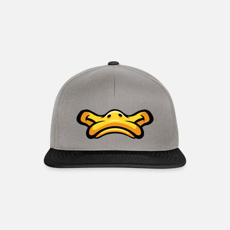 gesicht duck - Snapback Cap - Graphit/Schwarz