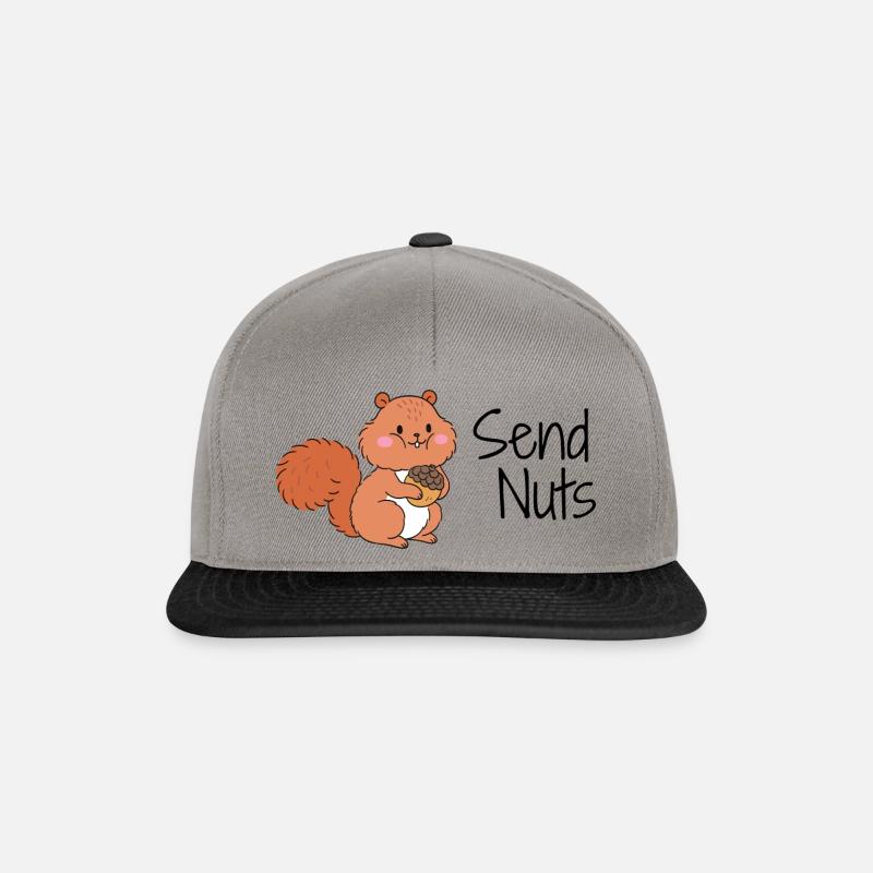 Send Nuts - Casquette snapback - gris graphite/noir