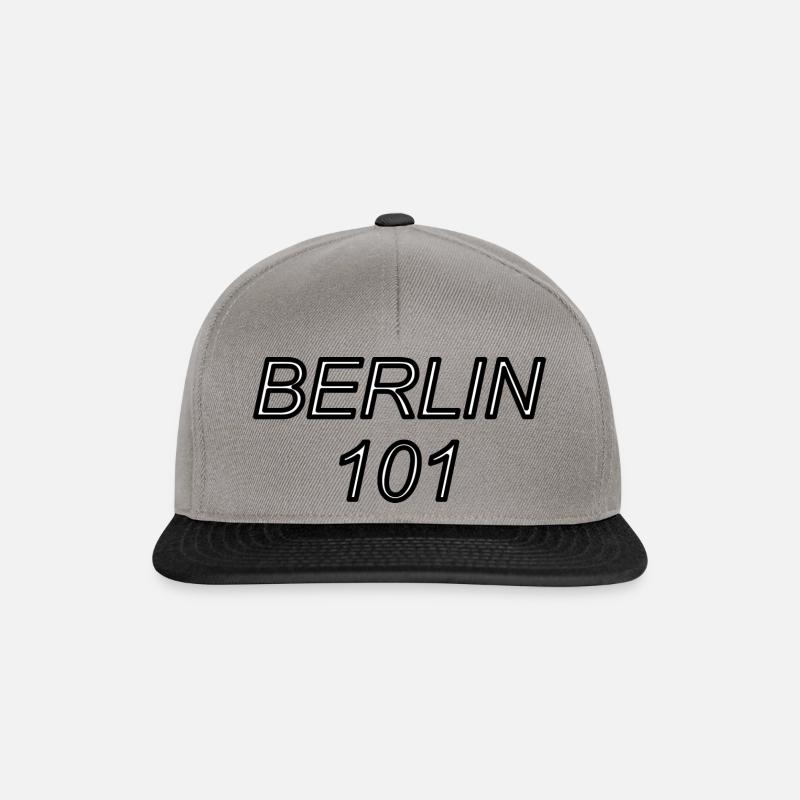 BERLIN 101 - Casquette snapback - gris graphite/noir