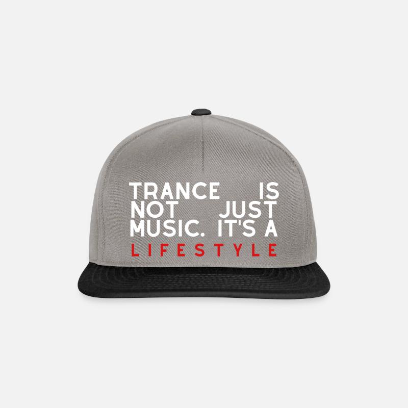 Trance is not just music - Snapback Cap - graphite/black