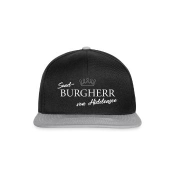 Sand-Burgherr von Hiddensee - Snapback Cap - Schwarz/Grau - Vorne