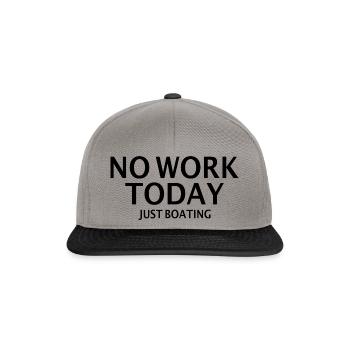 Boot lustige Sprüche Kapitän - Snapback Cap - Graphit/Schwarz - Vorne