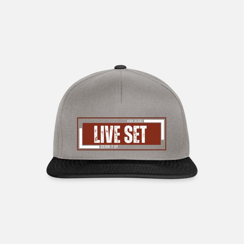 Design20 - Snapback Cap - Graphit/Schwarz