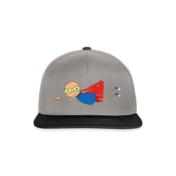 SUPERHERO - Snapback Cap - graphite/black - Front