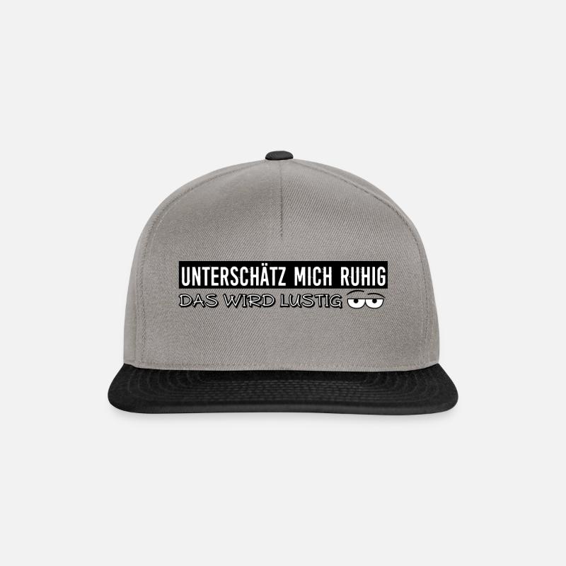 lustiger Spruch - Snapback Cap - Graphit/Schwarz