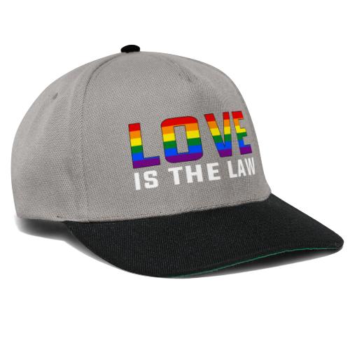 LOVE IS THE LAW / Rainbow-Design - Snapback Cap
