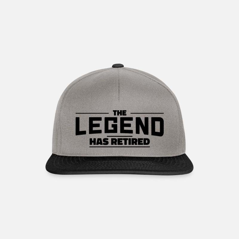 The Legend has Retired Rente Renter Gift - Snapback Cap - graphite/black