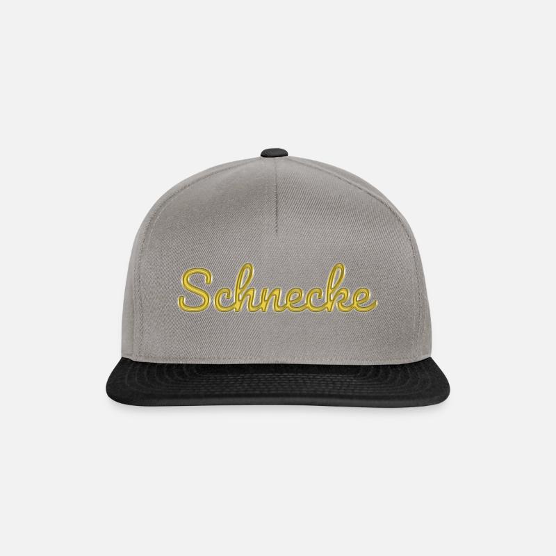 Schnecke - Snapback Cap - Graphit/Schwarz