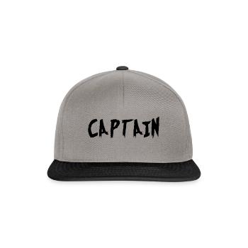 Capitaine - Casquette snapback - gris graphite/noir - Devant