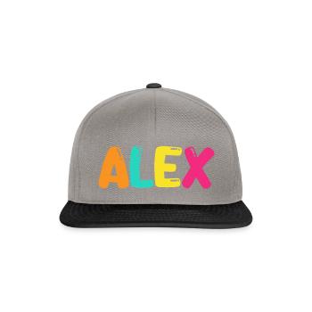 Name - Alex - Snapback Cap - Graphit/Schwarz - Vorne