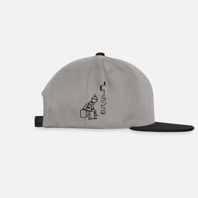 Bleistift-Nerd - Snapback Cap - Graphit/Schwarz