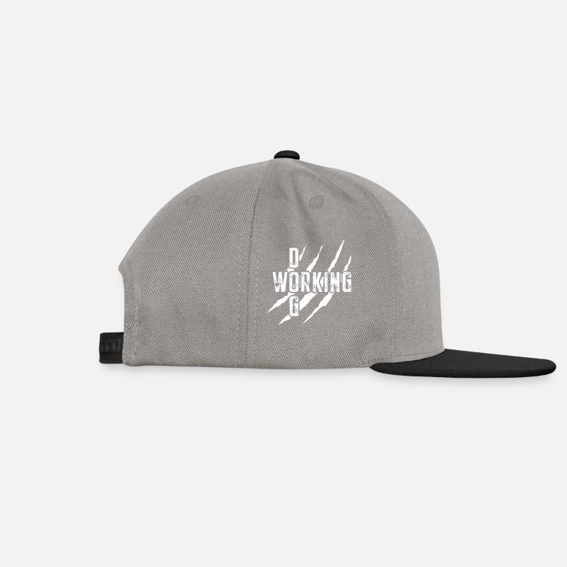 Griffe de chien de travail - Casquette snapback - gris graphite/noir