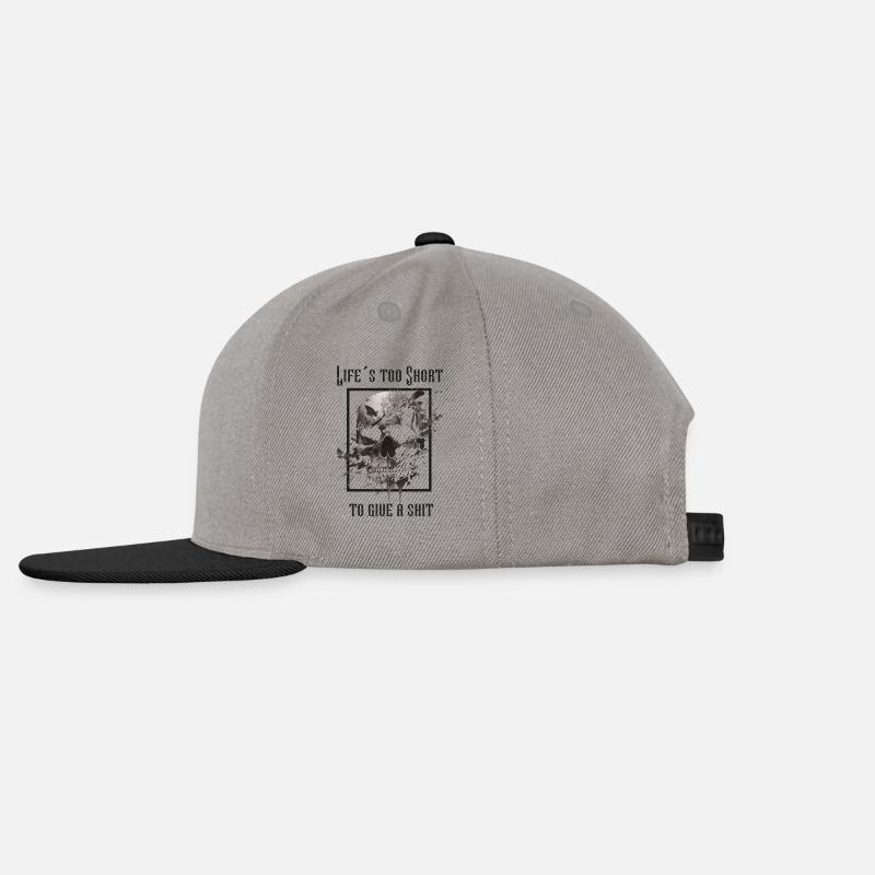 Life is too short... - Snapback Cap - graphite/black