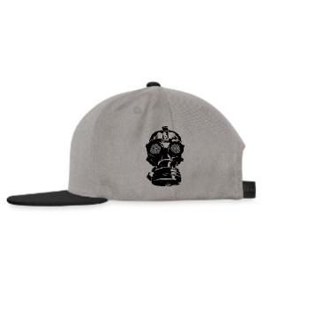 Masque à gaz - Casquette snapback - gris graphite/noir - Gauche
