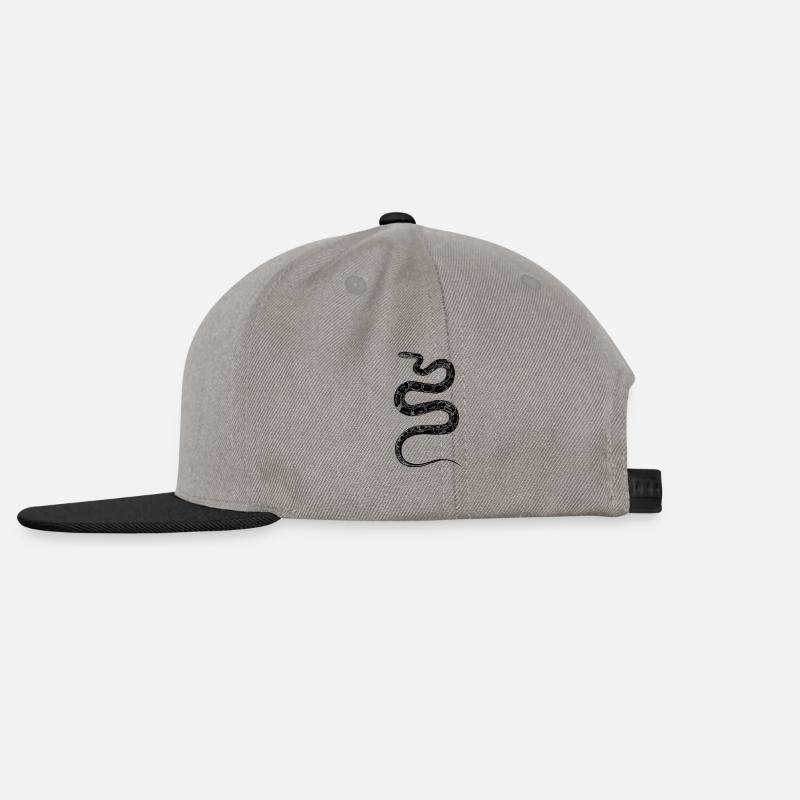 Schlange - Snapback Cap - Graphit/Schwarz
