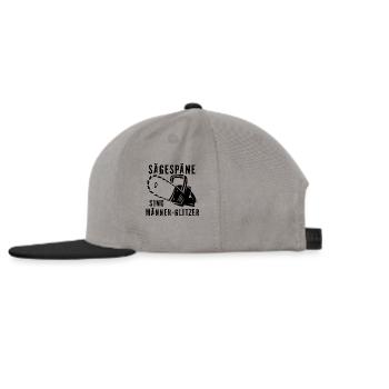 Sägespäne sind Männerglitzer Kettensäge Motorsäge - Snapback Cap - Graphit/Schwarz - Links