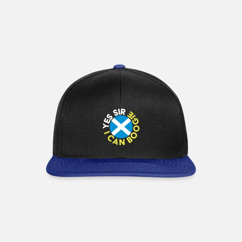 Schottland Ja, Sir, ich kann Boogie - Saltire - Snapback Cap - Schwarz/Königsblau