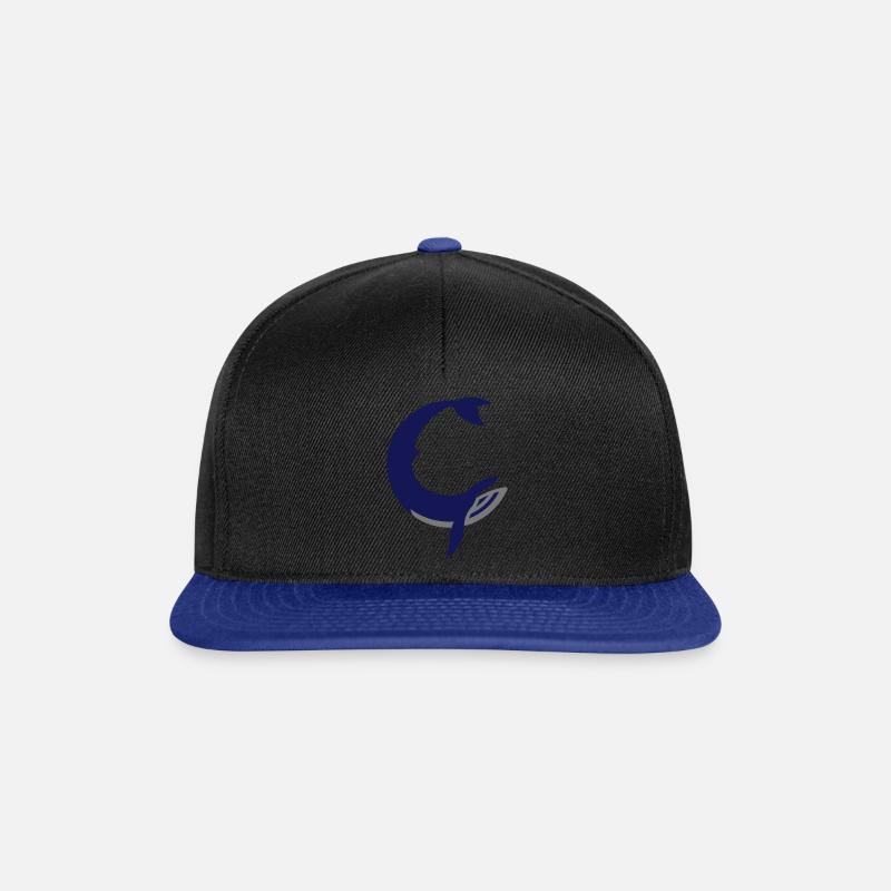 Logo de la baleine - Casquette snapback - noir/bleu royal