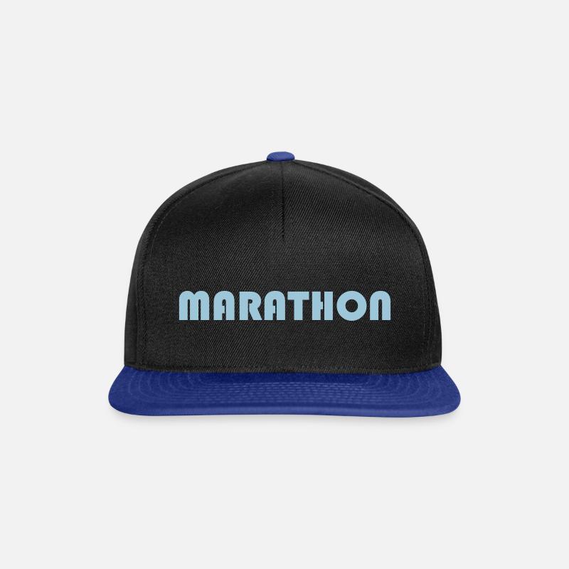marathon - Snapback Cap - black/bright royal