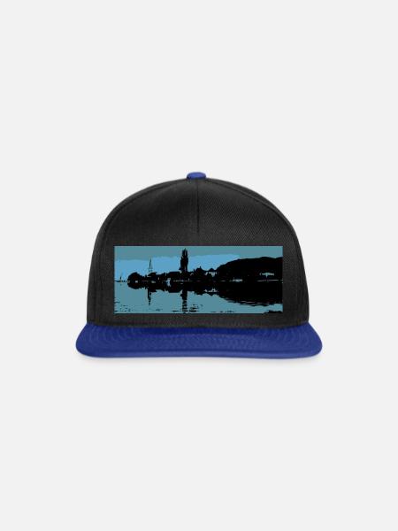 Berlingen am See - Snapback Cap - Schwarz/Königsblau