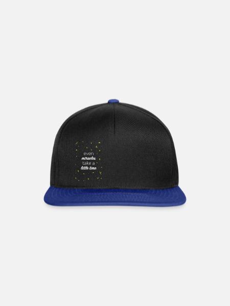 Miracles ahead - Snapback Cap - Schwarz/Königsblau
